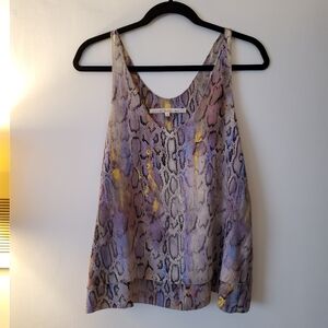 Rachel Roy Snakeskin Print Tank Blouse